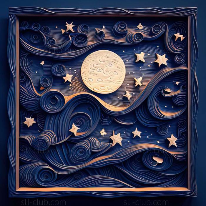 3D model starry night (STL)